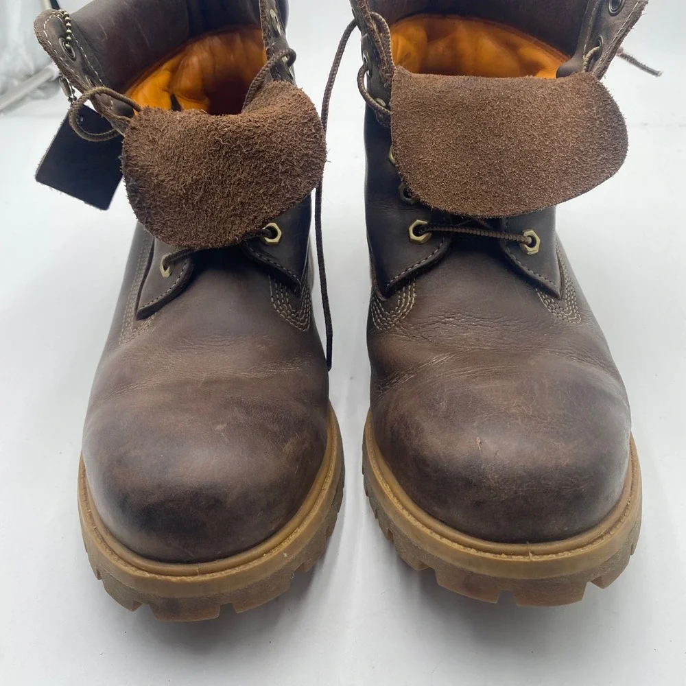 Timberland 27097 6-Inch Premium Waterproof Boot Men 11.5M Dark Brown Leather Lug